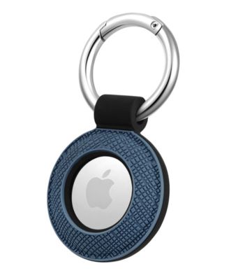 С накладкой из голубого камня и черного силикона, разработанной для Apple AirTag®