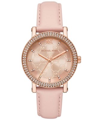Женские кожаные часы Corey с тремя стрелками Michael Kors Blush, 38 мм
