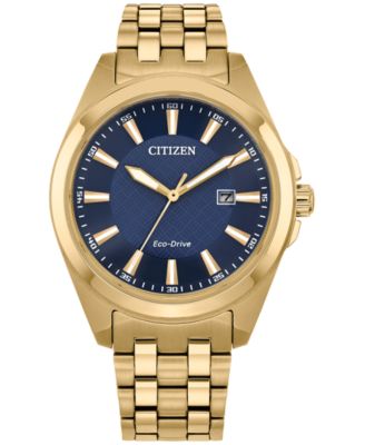 Мужские часы Citizen Eco-Drive с золотым браслетом из нержавеющей стали Peyten, 41 мм