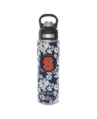 Бутылка Vera Bradley x Tervis Tumbler Syracuse Orange объемом 24 унции с широким горлышком и роскошной крышкой