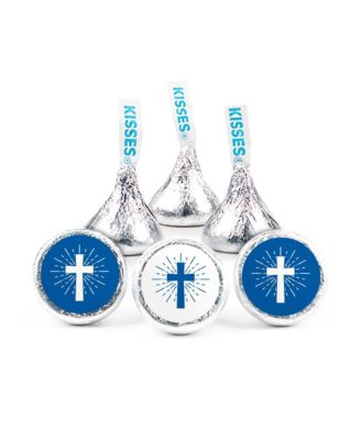 Just Candy Религиозные сладости для вечеринки с шоколадом Hershey's Kisses, 90 штук
