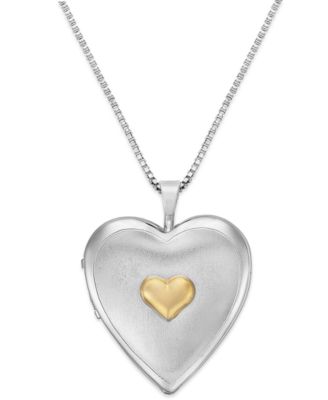 double picture locket necklace
