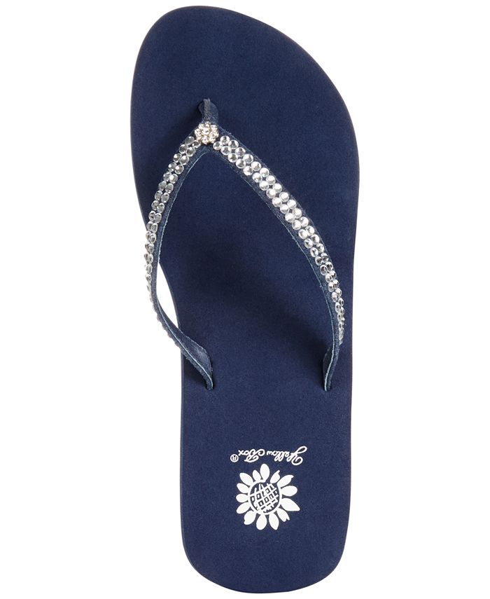 yellow box jello flip flops