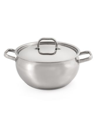 Кастрюля для бульона BergHOFF Belly Shape 18/10 из нержавеющей стали толщиной 9,5 мм с крышкой SS, 5,5карат.