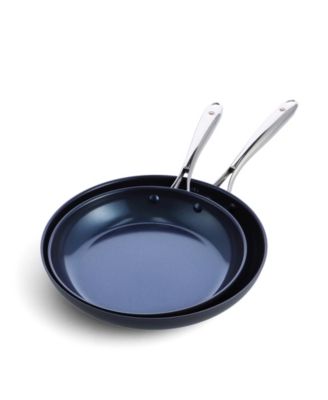 Набор керамических сковородок с антипригарным покрытием Blue Diamond Hard Anodized из 2 частей