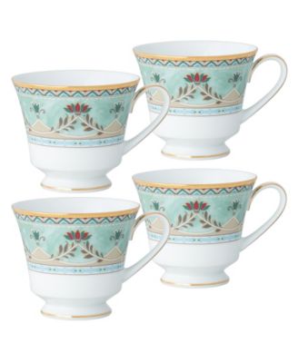 Набор из 4 чашек Noritake Serene Garden, 8 унций.
