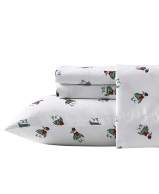 РАСПРОДАЖА! Фланель с принтом Nautica, 4 шт. Комплект постельного белья, King