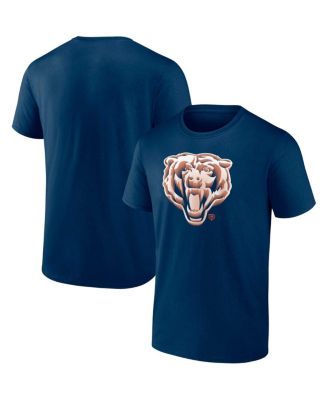 Мужская футболка Fanatics темно-синего цвета Chicago Bears Chrome Dimension