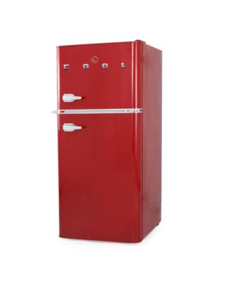 Коммерческий холодильник Cool объемом 4,5 кубических фута с морозильной камерой, красный