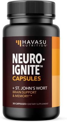 Капсулы Havasu Nutrition NeuroIgnite с экстрактом зверобоя для поддержки мозга и улучшения памяти 30 карат 8690₽