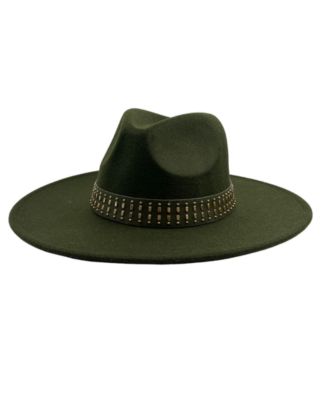 Панамская шляпа из полушерстяной ткани с заклепками от Маркуса Адлера 14690₽