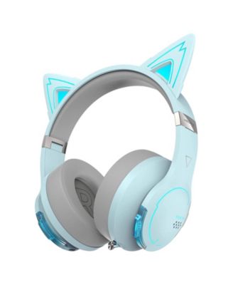 Игровая гарнитура Edifier G5BT CAT Wireless Bluetooth Cat Ear с микрофоном синего цвета