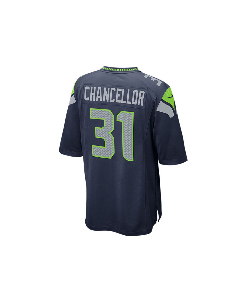 Nike Kam Chancellor Seattle Seahawks Super Bowl XLIX Patch Game Jersey