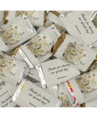 Just Candy Цветочные подарки для свадебной вечеринки с конфетами Hershey's Miniatures Chocolate, 152 шт.