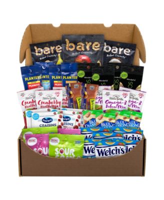 Коробка для закусок SnackBoxPros с фруктами и орехами, 37 штук