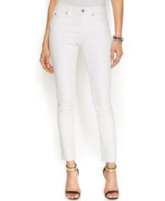 white washed skinny jeans