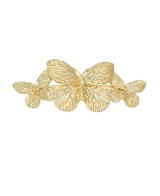 Золотистая заколка для волос ETTIKA Gimme Butterflies желтого цвета