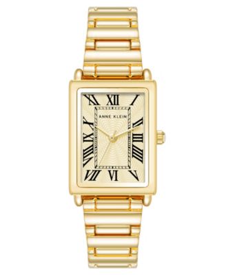Женские кварцевые часы Anne Klein с браслетом из золотистого сплава, 21 мм