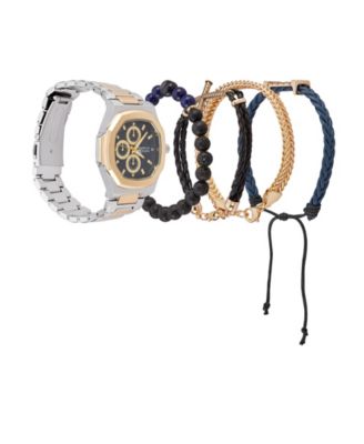 Подарочный набор мужских часов-браслетов из двухцветного металлического сплава American Exchange 52 мм