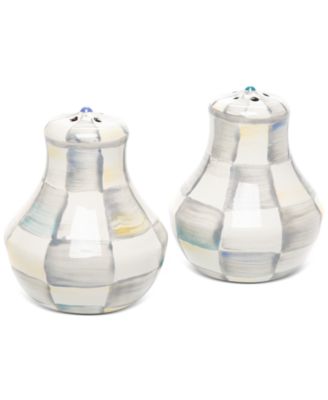 Солонки и перечницы Mackenzie-Childs Sterling в клеточку