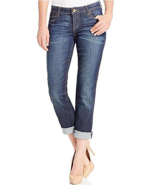 Kut From The Kloth Catherine Boyfriend Cuffed Jeans Reviews Jeans Women Macy S