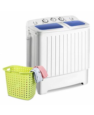 Компактная портативная стиральная машина Gymax Twin Tub 20 lbs Washer Spinner Home Dorm