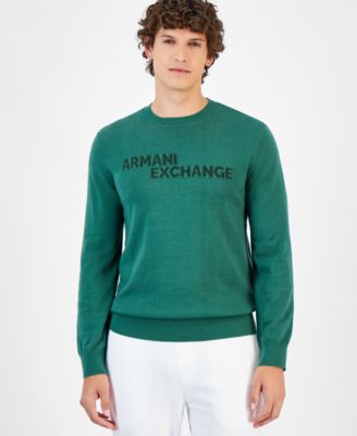 Мужской свитер с круглым вырезом и длинными рукавами AX Armani Exchange созданный для Macys 24090₽