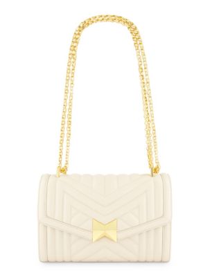 Сумочка из стеганой кожи Напа с золотой цепочкой Mac Duggal