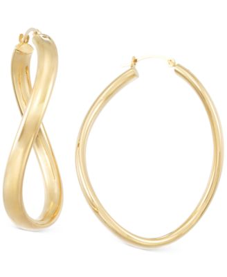 old school figure 8 earrings
