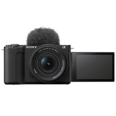 Комплект беззеркальной камеры для создания контента Sony Alpha ZVE10 II со сменным объективом APS-C и объективом 16-50 мм черный