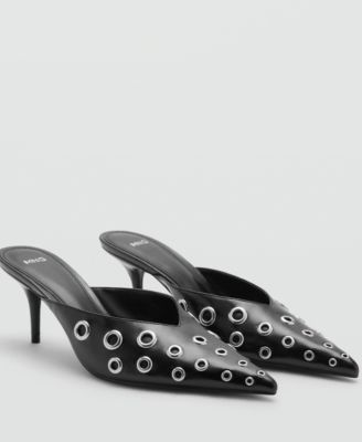 Женские туфли-босоножки MANGO Mango с металлическими деталями на ремешках 17490₽