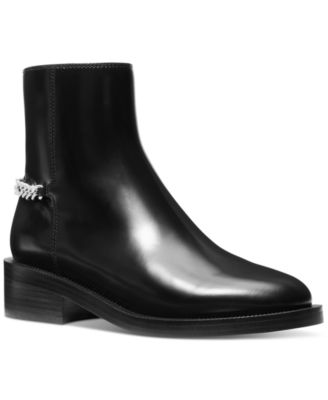 Черные ботильоны Michael Kors MICHAEL Womens Carlisle с цепочкой на щиколотке 45090₽