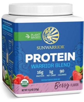 Sunwarrior Warrior Blend Protein Органический протеиновый порошок на растительной основе Ягодный 375 г 10490₽