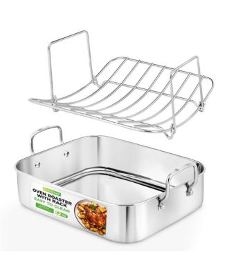 14-Дюймовая Жаровня NutriChef с Полированной Решеткой И Проволочной Ручкой