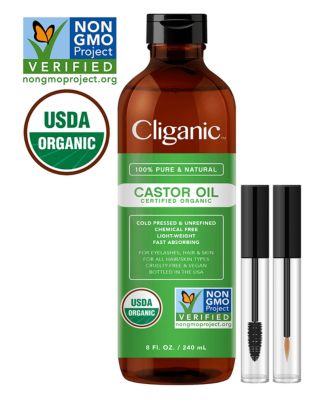 Органическое касторовое масло Cliganic - 8 унций 2890₽