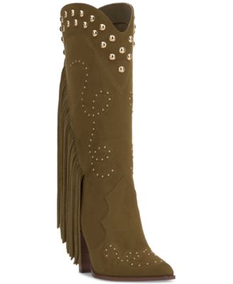 Женские ковбойские сапоги с бахромой и шипами от Rosera Jessica Simpson 34890₽