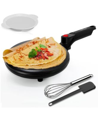 8-дюймовая электрическая блинница и сковородка NutriChef с антипригарным покрытием, 800 Вт - PKCRM08