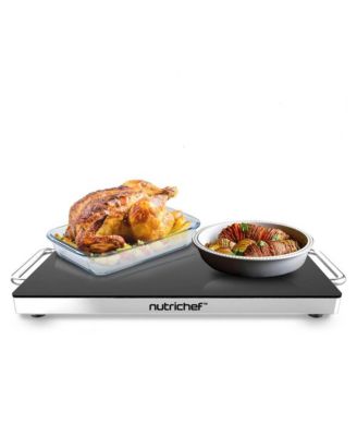 Электрический противень NutriChef с антипригарным покрытием из термостойкого стекла, нагревательная поверхность 16,5 x 11 дюймов - PKWTR30