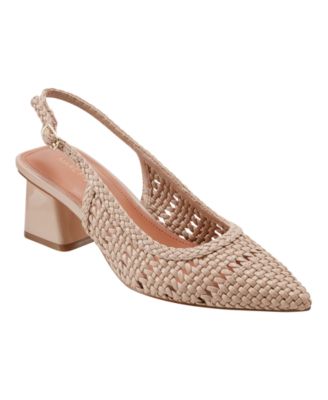 Женские туфли-лодочки Marc Fisher Lulia на плетеном блочном каблуке с откидной спинкой 19890₽