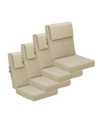 Подушка для уличного стула Aoodor 20,5x20,5x4,33 дюйма, Подушка для сидения для мебели для патио - Набор из 4