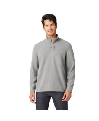 Свободная мужская стеганая рубашка Country Altitude Quilt с длинным рукавом и имитацией шеи на молнии 1/2