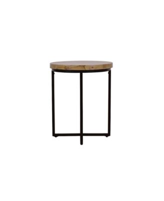 Современный круглый стол из массива дерева Jofran Ames Modern 20" с торцевой поверхностью