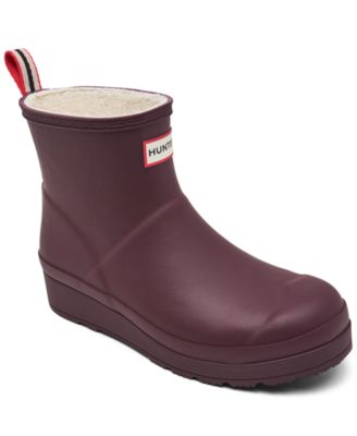 Женские утепленные короткие непромокаемые ботинки из овечьей шерсти Hunter Womens PLAY от Finish Line 25090₽