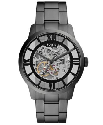 Мужские часы Fossil Townsman Automatic Gunmetal из нержавеющей стали, 44 мм