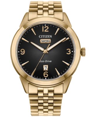 Мужские классические часы Citizen Rolan с золотым браслетом из нержавеющей стали 40,5 мм