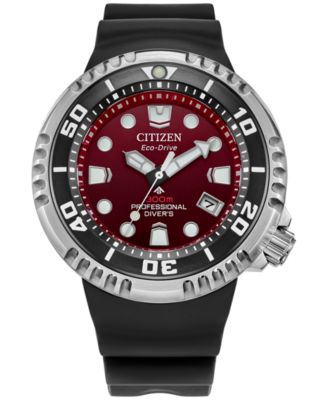 Мужские часы Citizen Promasters Sea Dive с черным ремешком BENEBiOL™ из полиуретана, 46 мм
