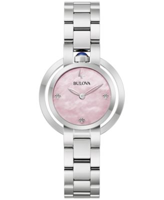 Женские часы-браслет Bulova Rubaiyat из нержавеющей стали 31 мм