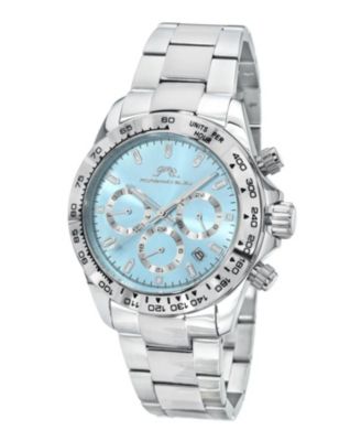 Мужские часы Preston из нержавеющей стали серебристого цвета и цвета голубого льда 1036APRS