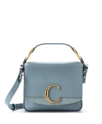 Кожаная сумка Chloe Small C клапаном, бывшая в употреблении раньше