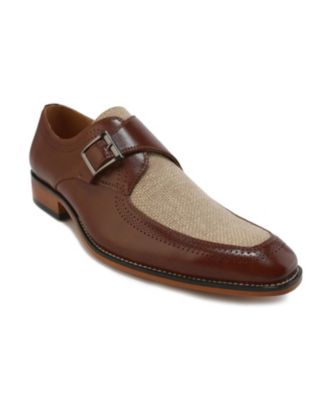 Мужские мокасины Gino Vitale с двухцветным ремешком Monk от Moc Toe